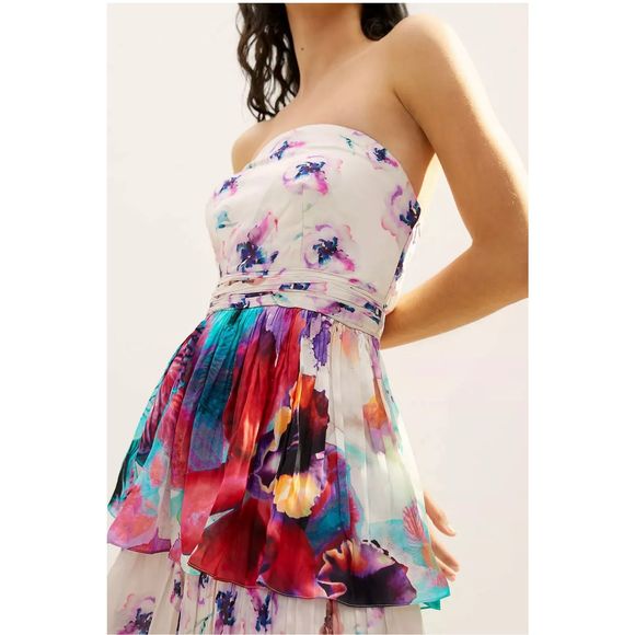 New Anthropologie Nidhi Yasha Guinevere Maxi Dress Sz 6P - Picture 4 of 5